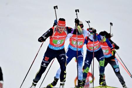 Biathlon: Herrmann in der Verfolgung auf Platz sieben, Hinz Achte Biathlon: Herrmann in der Verfolgung auf Platz sieben, Hinz Achte