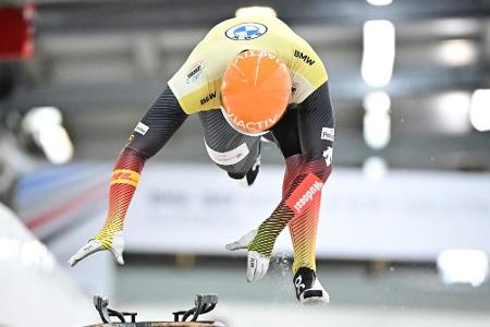Skeleton: Jungk und Grotheer auf Podest, Hermann gewinnt - Lölling abgeschlagen Skeleton: Jungk und Grotheer auf Podest, Hermann gewinnt - Lölling abgeschlagen