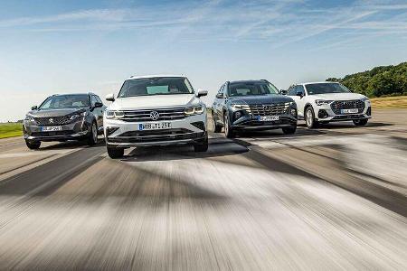 Audi Q3 Sportback, Hyundai Tucson, Peugeot 3008, VW Tiguan, Vergleichstest, ams1921 Audi Q3 Sportback, Hyundai Tucson, Peugeot 3008, VW Tiguan, Vergleichstest, ams1921