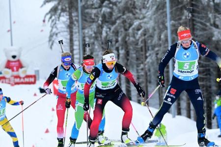 Biathlon: Hildebrand im Sprint von Ruhpolding auf Platz 17 Biathlon: Hildebrand im Sprint von Ruhpolding auf Platz 17