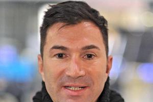 Lucas Cordalis bei der Abreise der Kandidaten ins Dschungelcamp am Flughafen Frankfurt.