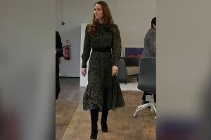 Herzogin Kate: Eleganter Auftritt im Animal-Print-Kleid