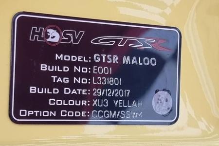 Holden HSV Maloo GTSR W1 