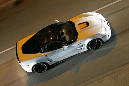 Corvette ZR1, Seitenansicht, von oben