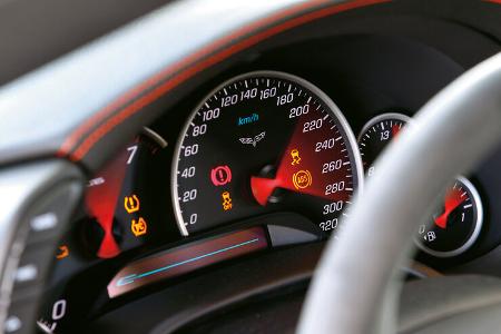 Corvette ZR1, Tacho, Rundinstrumente