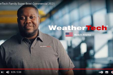 02/2021, WeatherTech Super Bowl Werbespot 2021