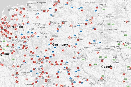 66 neue Supercharger in Deutschland 66 neue Supercharger in Deutschland