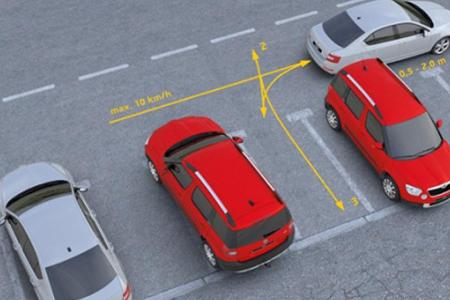 Der Parklückenassistent findet selbstständig in jede Parklücke