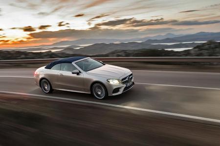 Das Mercedes-Cabrio beeindruckt durch seine Ruhe im Innenraum