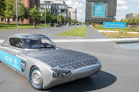Noch dreht der blue.cruiser seine Runden auf dem ThyssenKrupp-Gelände in Essen. Bald geht es für ihn ins Outback