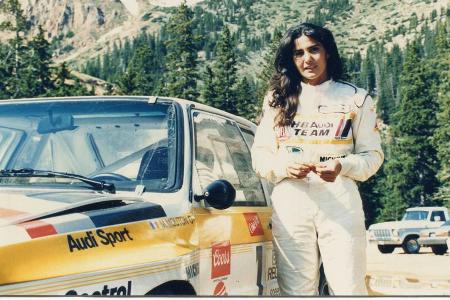 Michele Morton war 1985 mit einem Audi Quattro S1 am Start