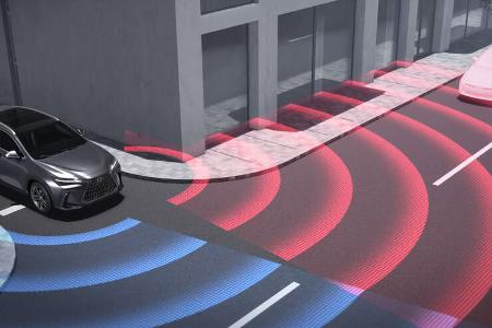 Querverkehrs-Assistent des Lexus NX. 