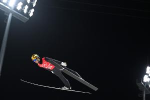 Leyhe startet im Teamspringen - Paschke Zuschauer