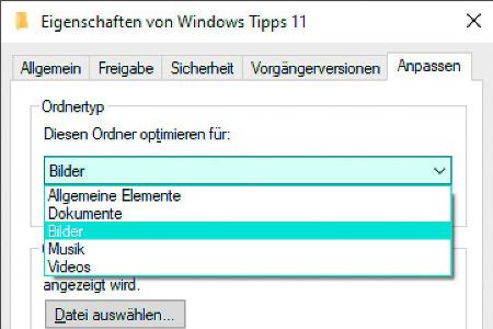 Microsoft macht es Windows-Nutzern nicht ganz einfach, da Typ und die Ansicht eines Ordners in Windows separat eingestellt werden müssen.