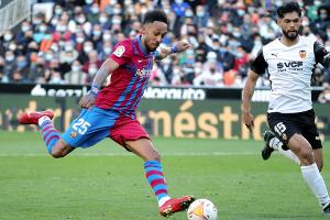 Aubameyang führt Barca zum Sieg in Valencia
