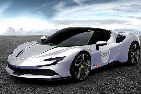 02/2022, Ferrari SF90 Spider 10th Anniversary Cavalcade Collection Bianco Courmayeur