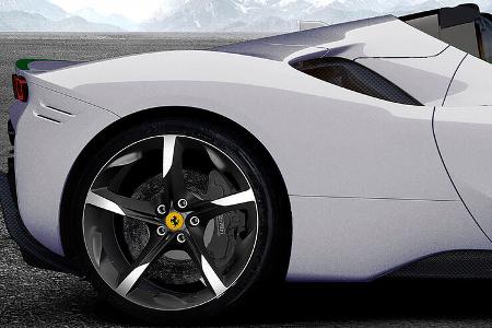 02/2022, Ferrari SF90 Spider 10th Anniversary Cavalcade Collection Bianco Courmayeur