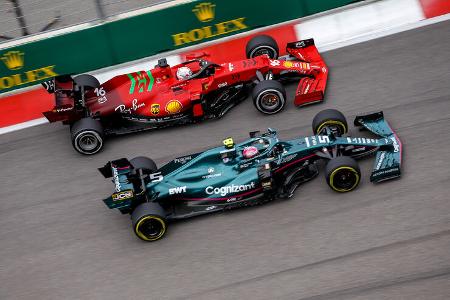 Vettel - Leclerc - GP Russland 2021 - Sotschi 