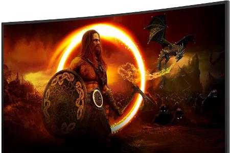Auf Platz 10 stellen wir den AOC CQ32G2SE Monitor auf
Pluspunkte: Der gekrümmte Monitor, die tadellose Performance, besondere Optionen für das Gaming und der recht erschwingliche Preis
Minuspunkte: Die noch ausbaufähige Helligkeit, das Fehlen der Verstellbarkeit der Höhe und der überdurchschnittliche Energiebedarf