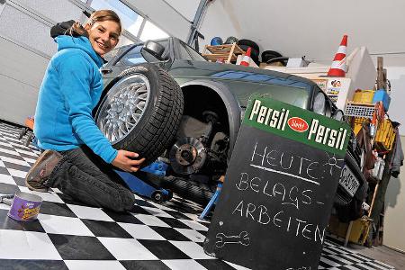 Bremsbeläge erneuern, Rad abnehmen Bremsbeläge erneuern, Rad abnehmen
