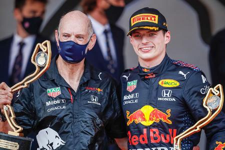 Adrian Newey - Max Verstappen - Red Bull - GP Monaco 2021 - Formel 1