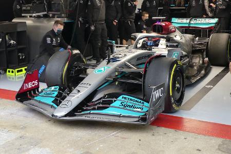 George Russell - Mercedes - Formel 1 - Test - Barcelona - 25. Februar 2022