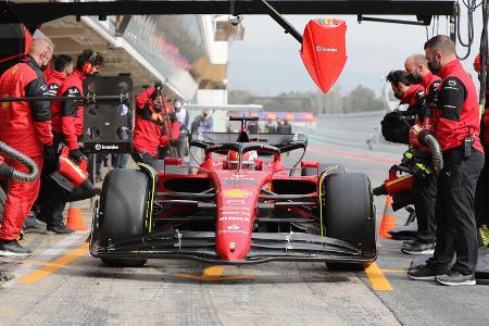 Charles Leclerc - Ferrari - Formel 1 - Test - Barcelona - 25. Februar 2022