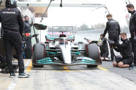 George Russell - Mercedes - Formel 1 - Test - Barcelona - 25. Februar 2022