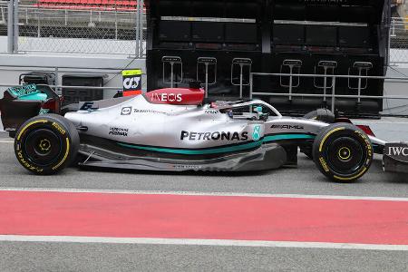 George Russell - Mercedes - Formel 1 - Test - Barcelona - 25. Februar 2022