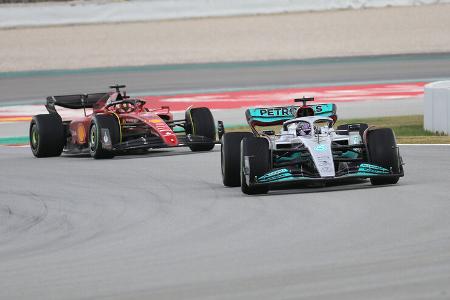 Lewis Hamilton - Mercedes - Formel 1 - Test - Barcelona - 25. Februar 2022