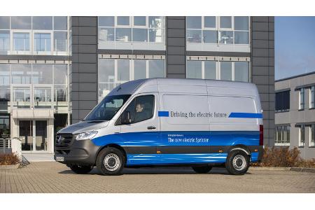 Mercedes e-Sprinter Transporter mit Elektroantrieb