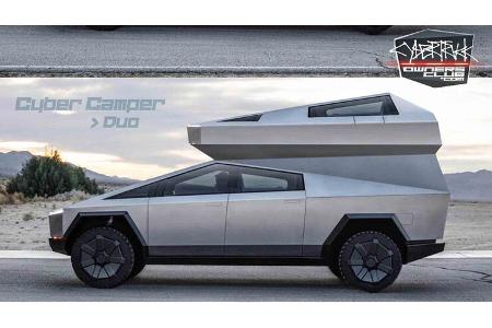 CyberCamper - Camping-Rendering Tesla Cybertruck CyberCamper - Camping-Rendering Tesla Cybertruck