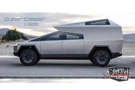 CyberCamper - Camping-Rendering Tesla Cybertruck CyberCamper - Camping-Rendering Tesla Cybertruck