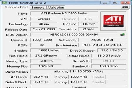 GPU-Z - Das Tool GPU-Z analysiert Grafikchip und Grafikkarte. Alle wichtigen Daten werden Ihnen übersichtlich in einem Informationsfenster angezeigt.