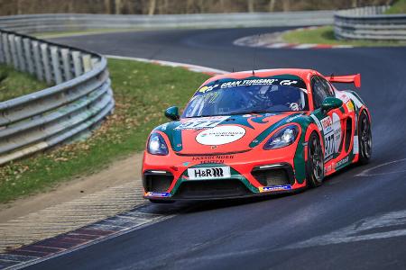 Porsche 718 Cayman GT4 CS - Startnummer #977 - KKrämer Racing - Cup3 - NLS 2021 - Langstreckenmeisterschaft - Nürburgring - Nordschleife
