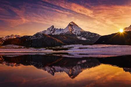 Die 15 schönsten Orte, um in Deutschland den Sonnenuntergang zu genießen Watzmann Die 15 schönsten Orte, um in Deutschland den Sonnenuntergang zu genießen Watzmann