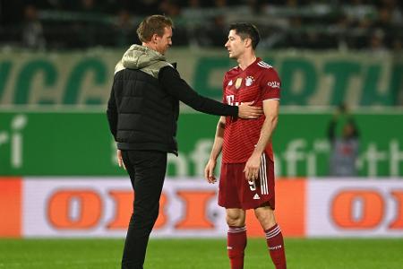 Nagelsmann hofft weiter auf Lewandowski-Verbleib Nagelsmann hofft weiter auf Lewandowski-Verbleib