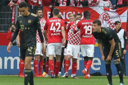 Kater nach Meisterparty: Bayern enttäuschen in Mainz Kater nach Meisterparty: Bayern enttäuschen in Mainz