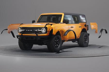 Der modulare Aufbau des Ford Bronco.