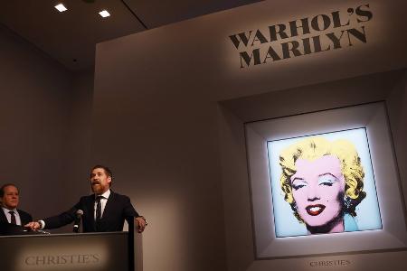 Rekord: Andy Warhols Porträt von Marilyn Monroe bringt 195 Millionen Rekord: Andy Warhols Porträt von Marilyn Monroe bringt 195 Millionen