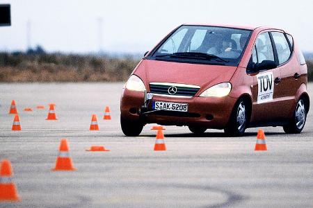 Mercedes A-Klasse W168 ISO Spurwechsel Test 1997