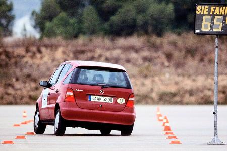 Mercedes A-Klasse W168 ISO Spurwechsel Test 1998