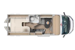 Campingbus mit zwei Zimmern