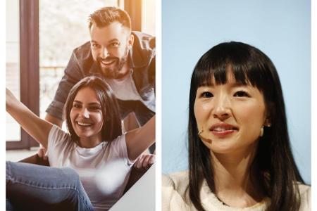 Nach Ansicht von Aufräumexpertin Marie Kondo (r.) verändert man mit dem richtigen Entrümpeln sein Leben zum Positiven. Ihre ... Nach Ansicht von Aufräumexpertin Marie Kondo (r.) verändert man mit dem richtigen Entrümpeln sein Leben zum Positiven. Ihre ...