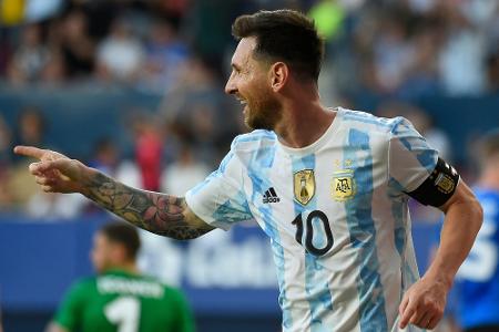 Messi mit Fünferpack gegen Estland Messi mit Fünferpack gegen Estland