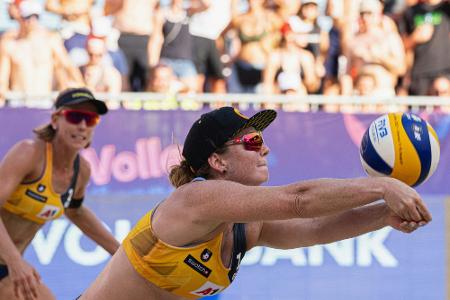 Beachvolleyball-WM: Borger/Sude feiern nächsten Sieg Beachvolleyball-WM: Borger/Sude feiern nächsten Sieg