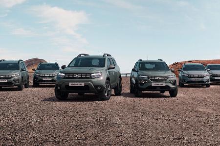 Dacia-Modelle mit neuem Logo