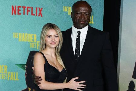 Seltener Anblick: Leni Klum schneidet Grimassen mit Papa Seal Seltener Anblick: Leni Klum schneidet Grimassen mit Papa Seal