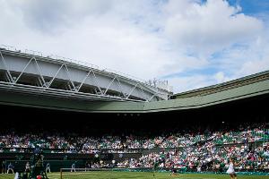 Training auf dem Centre Court: Wimbledon bricht mit einer Tradition