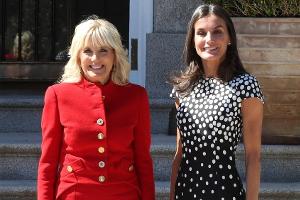 First Lady Jill Biden trifft Königin Letizia